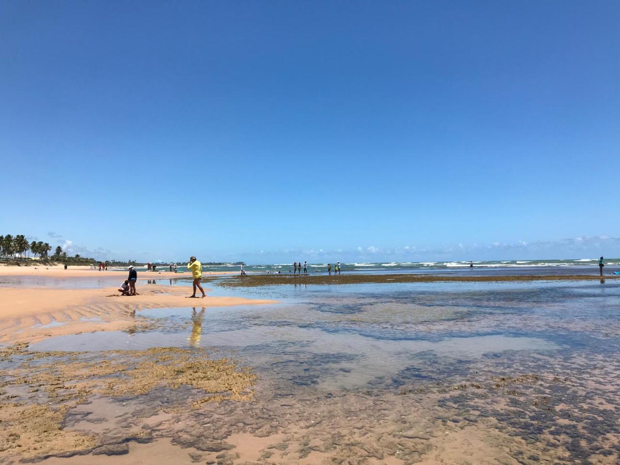 Flat Guarajuba Beira da Praia pé na areia Exterior foto