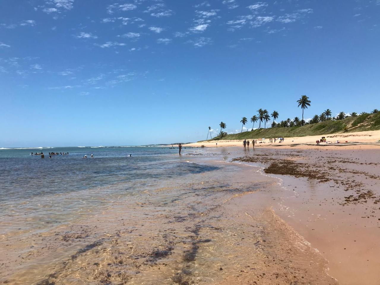 Flat Guarajuba Beira da Praia pé na areia Exterior foto