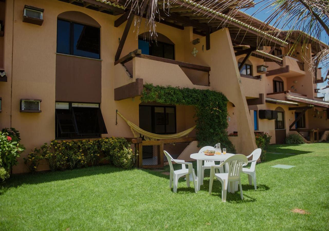 Flat Guarajuba Beira da Praia pé na areia Exterior foto