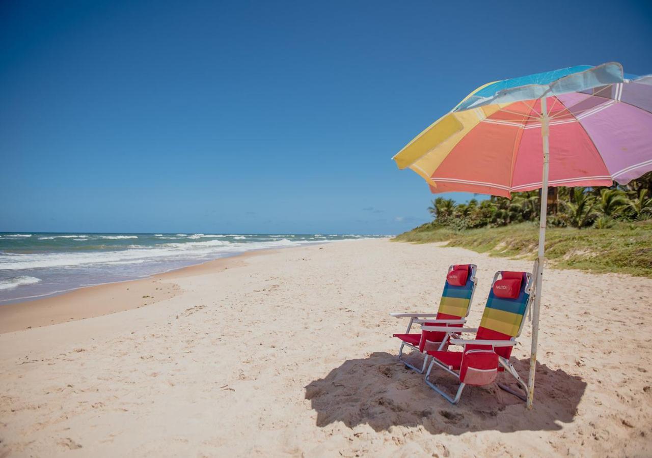Flat Guarajuba Beira da Praia pé na areia Exterior foto