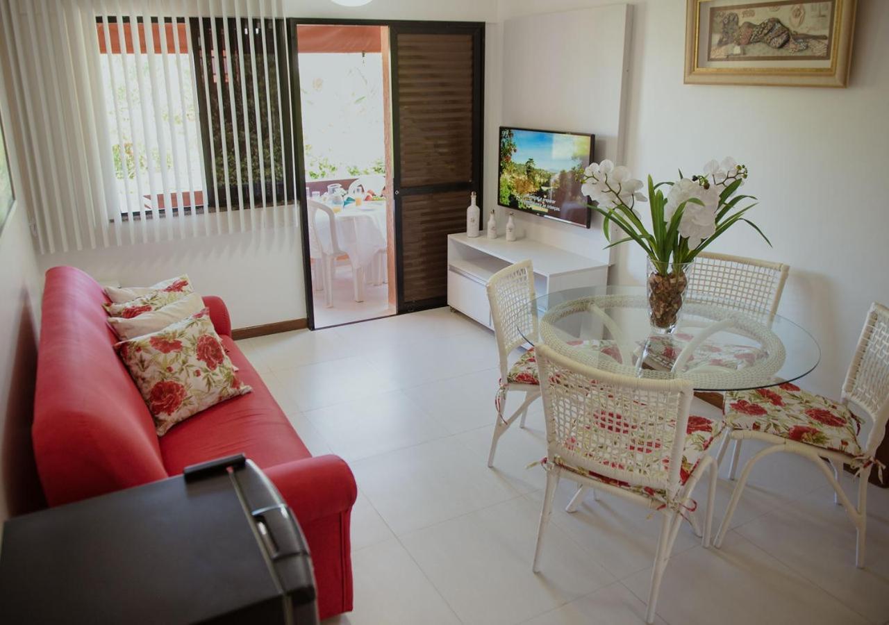 Flat Guarajuba Beira da Praia pé na areia Exterior foto