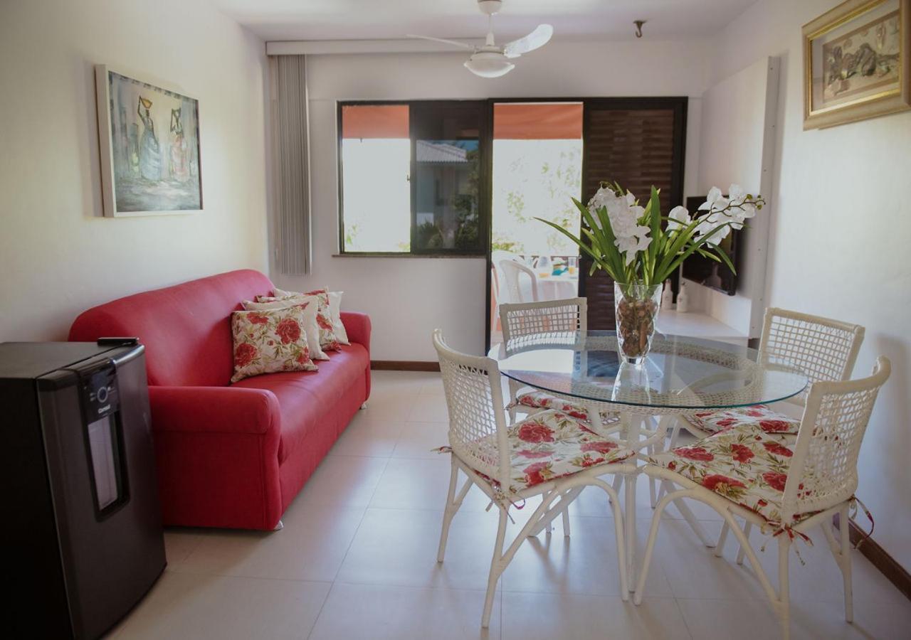 Flat Guarajuba Beira da Praia pé na areia Exterior foto