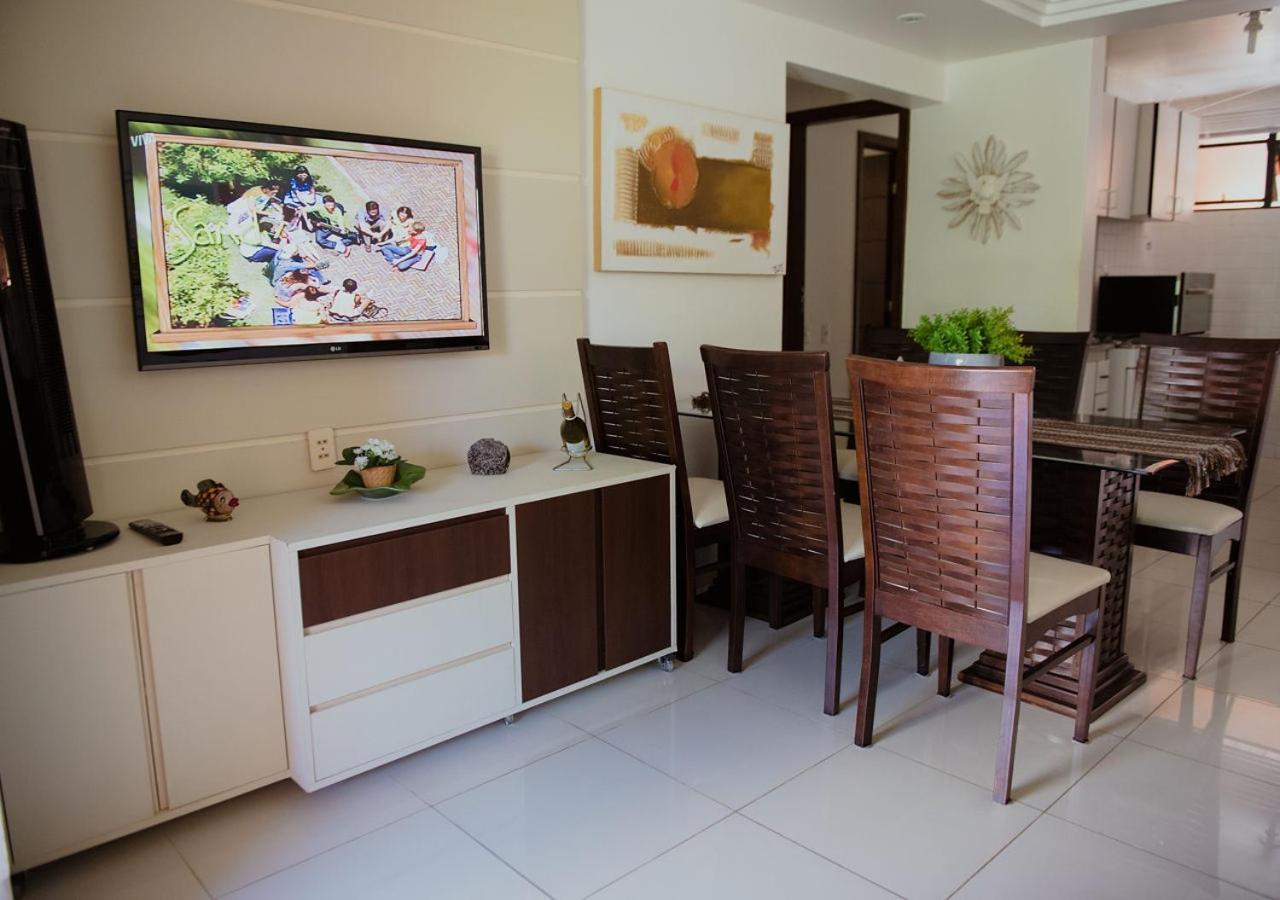 Flat Guarajuba Beira da Praia pé na areia Exterior foto